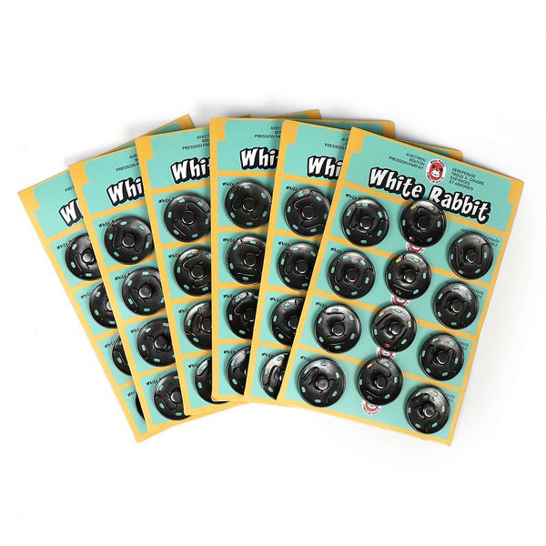 Кнопка пришивная металл ⌀30.0 мм, цв.никель черный, уп. 72 шт, TBY