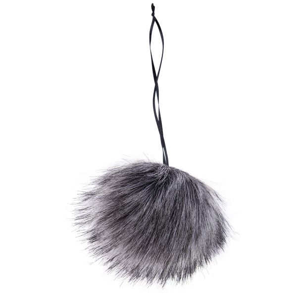 Помпоны декоративные песец, 1 шт, 06 чернобурка, Gamma POFM-01