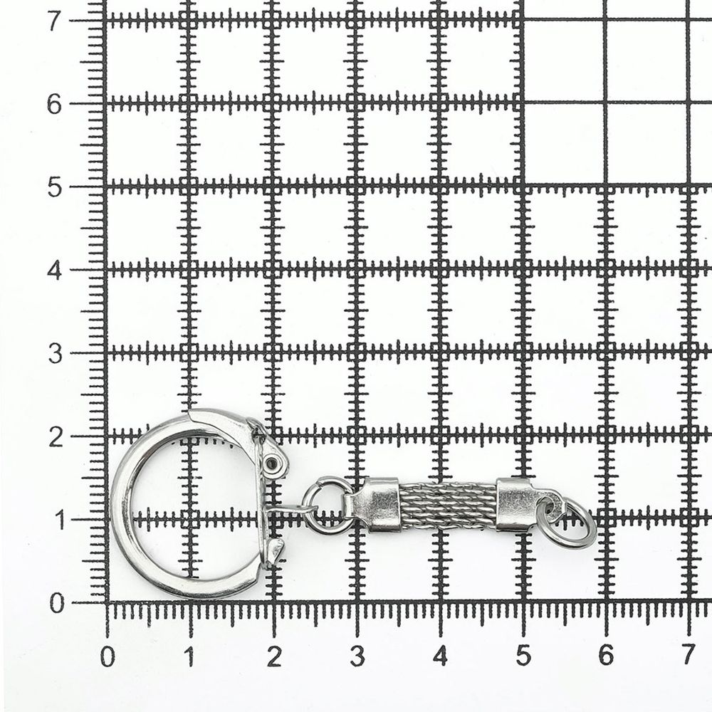 Кольцо для ключей и брелоков ⌀18 мм, никель, 5AS-095, 20 шт