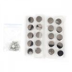 Пуговицы джинсовые ⌀15 мм, фиксированная ножка, металл, TBY-1356 черный никель уп.20 шт