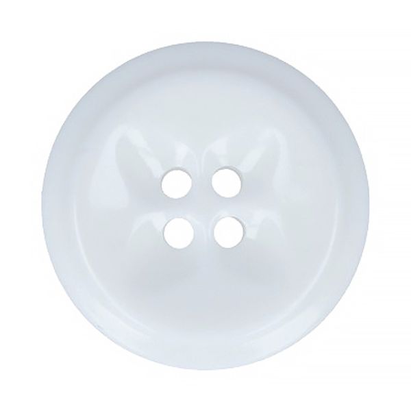 Пуговицы 4 прокола пальтовые 23 мм, 24 шт, А001 белый, Gamma EL 0020