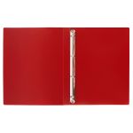 Папка на 4 О-кольцах A4 700 мкм 25 мм, волокно, 4 шт, d-17 мм, красный new EC211430004, Expert Complete