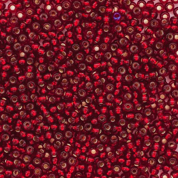 Бисер Preciosa прозрачный с сереб. центр. 10/0 (97090), круг. отв., 500г