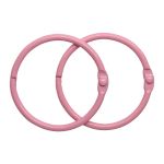 Кольца для альбомов разъемные металл 40 мм, 10 шт, розовый, 5AS-106