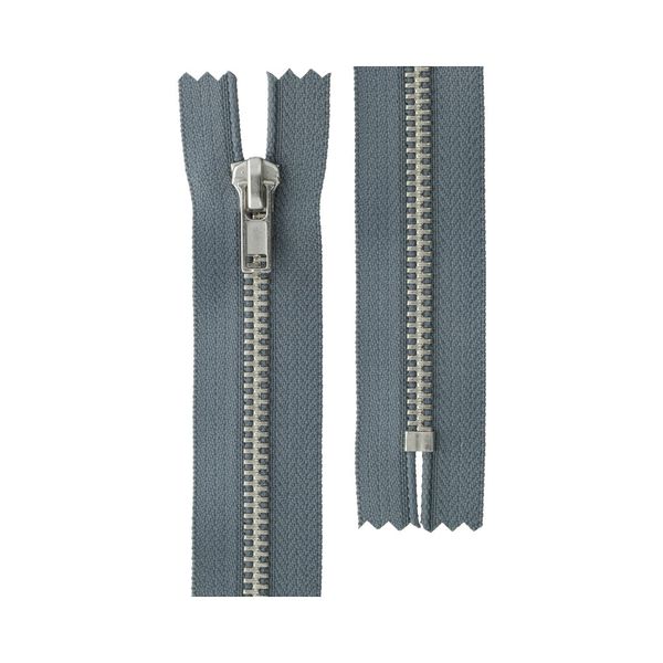 Молния металл Т5 (5 мм) 1 зам., н/раз., 16 см, никель, 304 серый, ZIP 5N Gamma, 10 шт