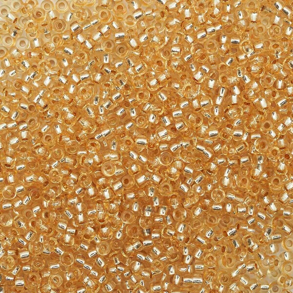 Бисер Preciosa прозрачный с серебр.центром 10/0 (2.3 мм), круг.отв., 50г, (78182)