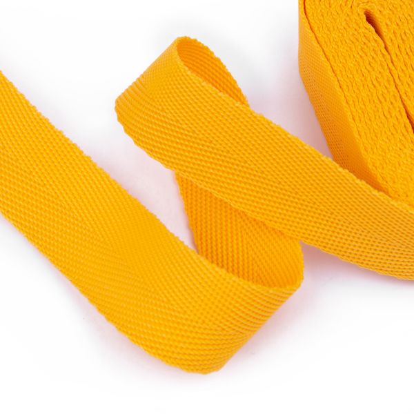 Стропа (ременная лента) 25 мм / 5х2.5 метра, фасовка, желтый, 3816 (3074)