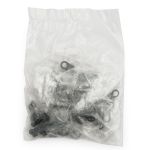 Вешалка-цепочка для одежды 100х5 мм, металл, черный матовый, 10 шт, ГНУ268