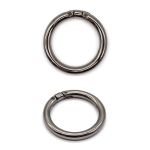 Кольцо разъемное металл на винтах 30 мм (40 мм внешн.), чер.никель, 6 шт, BIG