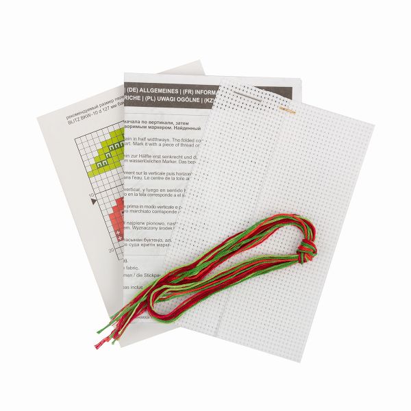 Набор для вышивания нитками Klart, Сладкая вишенка, 8,5х8 см