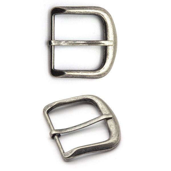Пряжка ременная металл 40 мм темное серебро, металл, 2 шт, BIG