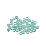 Бусины пластик ⌀8 мм, 50±2 шт, №12 св.голубой, Zlatka PB-2