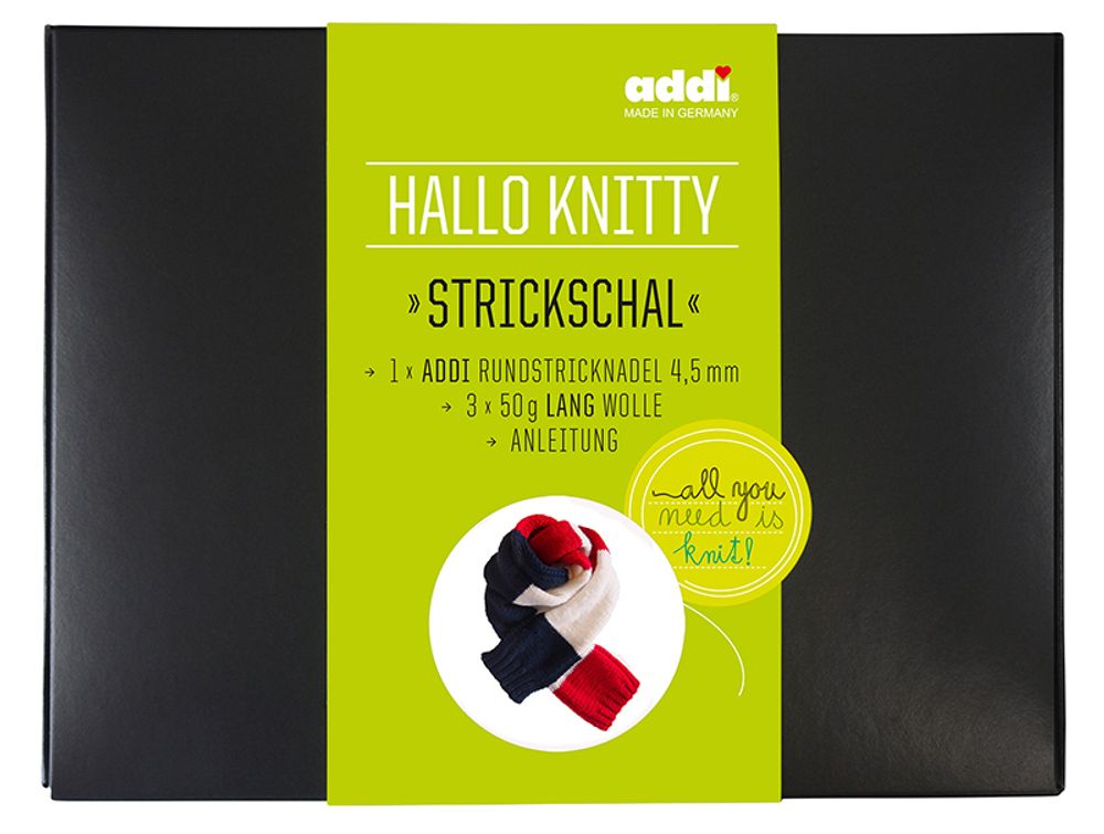 Пряжа в наборе для вязания шарфа Hello Knitty Strickschal