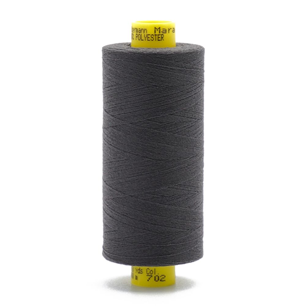 Нитка особо тонкая Gutermann Mara №150 (150/2), 1000 м, 713953, цв. 702 мышино-серый, 1 катушка