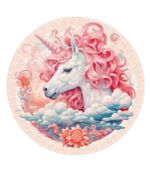 Пазл фигурный деревянный Сказочный единорог 160 элементов, Фрея PZLF-014