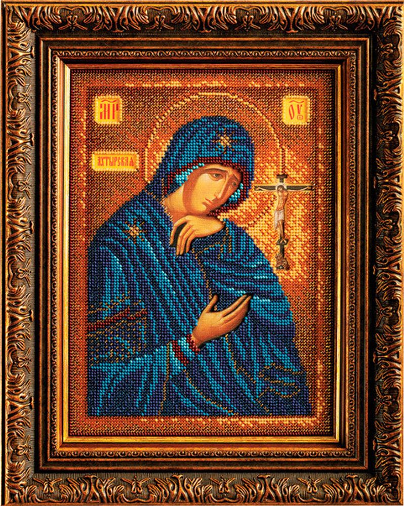 Кроше (Радуга бисера), Богородица Ахтырская, 19х26 см