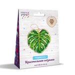 Алмазная (кристальная) мозаика Фрея, Монстера, 8,5х9 см