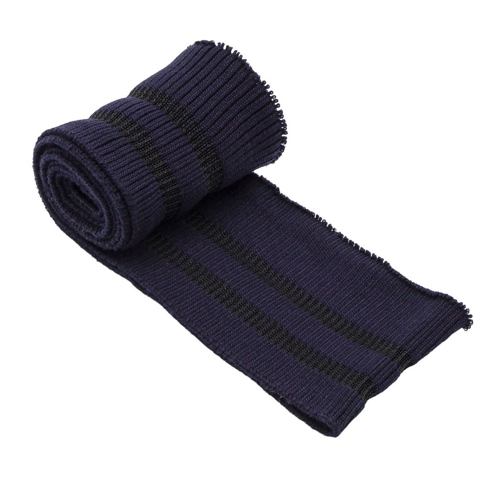 Подвяз (довяз) трикотажный с прозрачными вставками 6 см / 1 метр, синий, 3AR2880