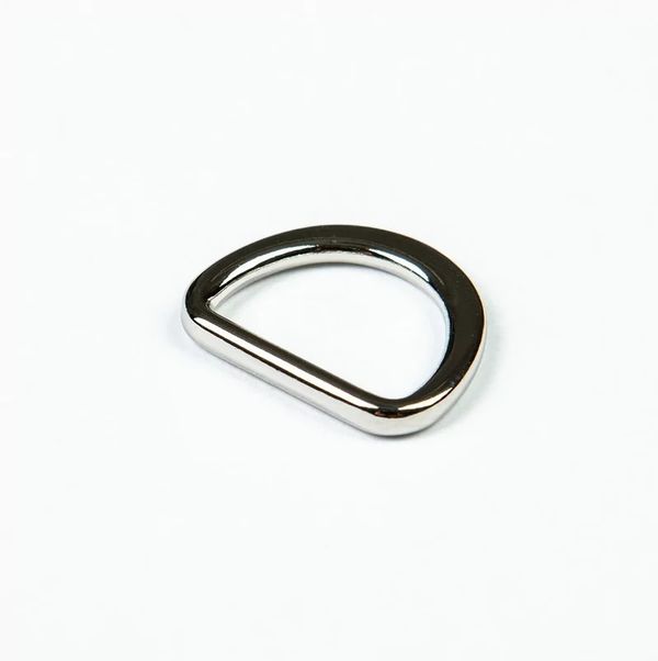 Полукольцо литое металл внутр. 15 мм (внешн. 20х17 мм), плоское, 10 шт, никель ГР, 6868