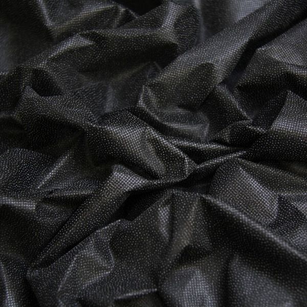 Флизелин клеевой 30 г/м², 150 см / 100 метров, черный, 6030