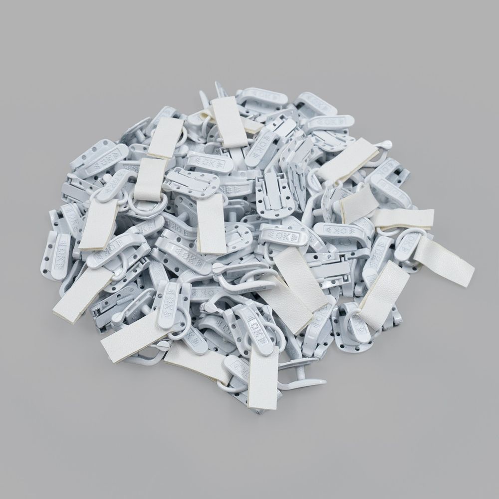 Крючок шубный PQ 45 мм, белый, PQ5209, 100 шт