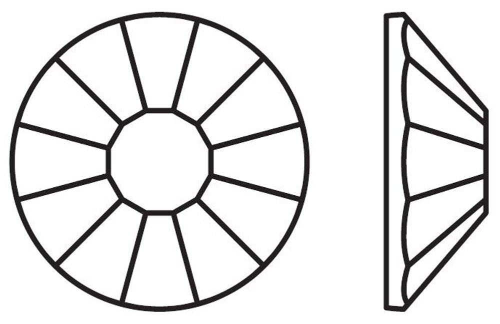 Стразы клеевые стекло 1.8 мм, 144 шт, SS05 перламутр (crystal АВ), Preciosa 438-11-612 i