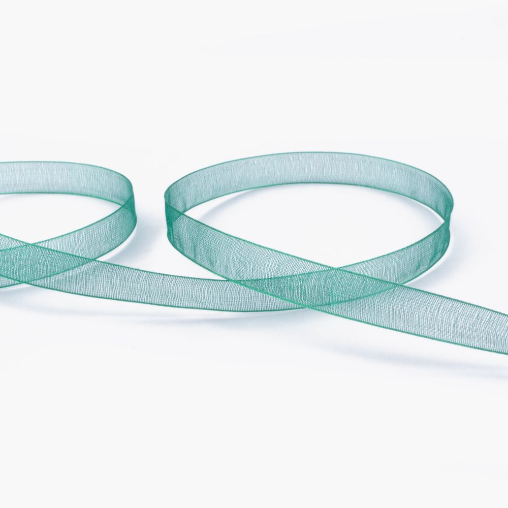 Лента капроновая (органза) 10.0 мм / 22.8±1 метра, 120 изумрудно-зеленый, Blitz OR-10