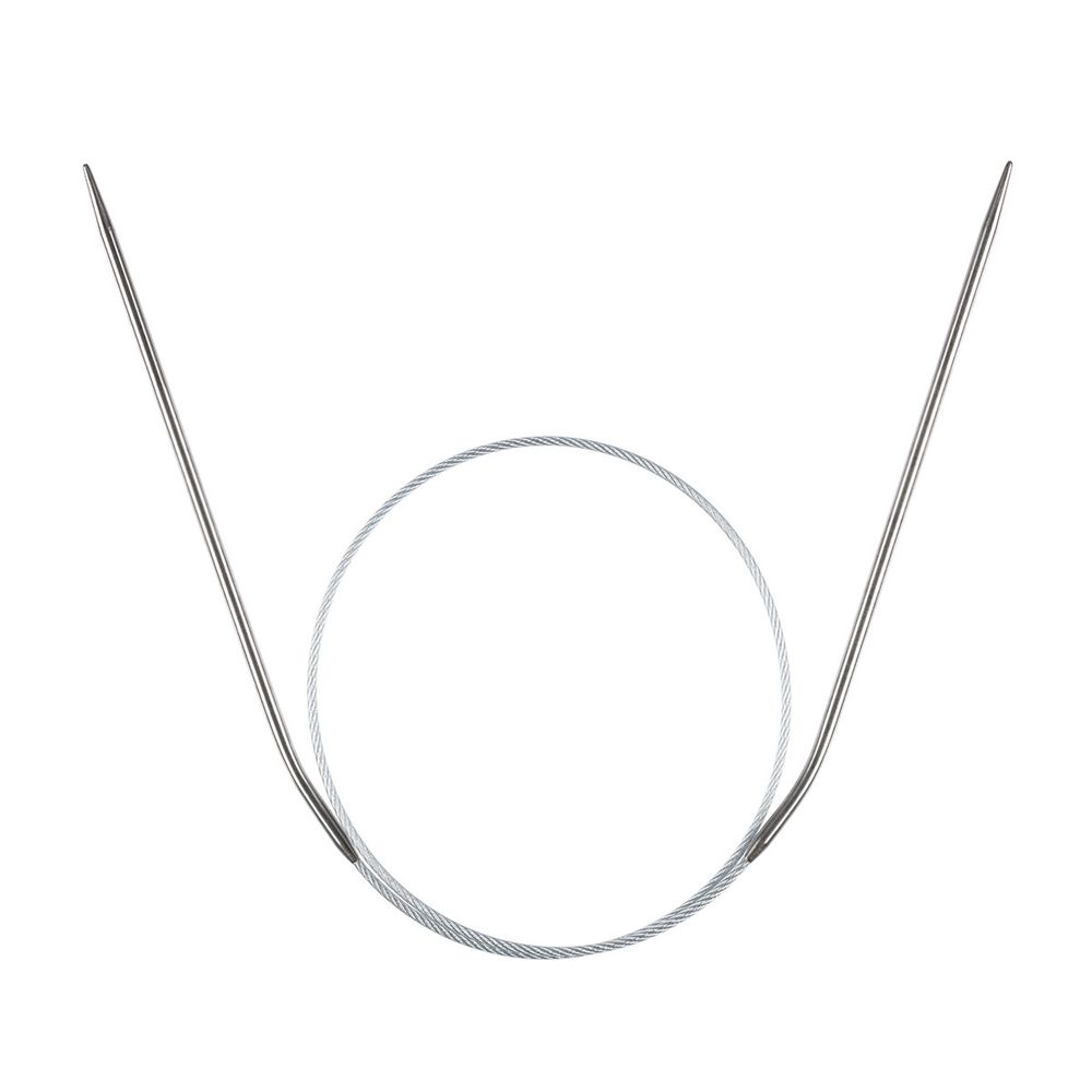 Спицы круговые металл ⌀2.5 мм, 50 см, 1 шт, с металлической леской, Gamma MKJ