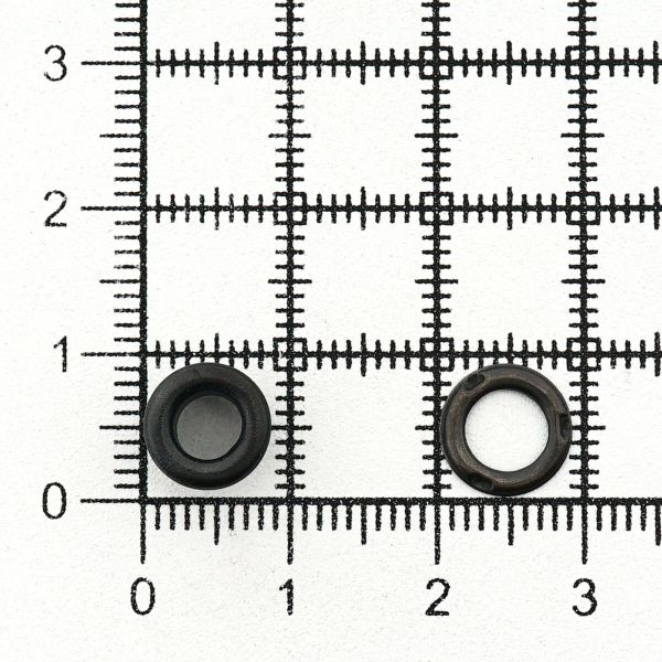 Люверсы металл ⌀_4.4 мм (внутр.), №2, сталь, оксид, 100 шт, New Star