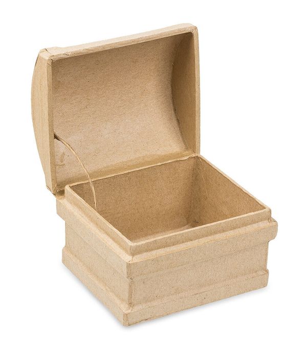 Заготовка из папье-маше Коробка, 10х9х8 см, сундучок, PAM-135 Love2art