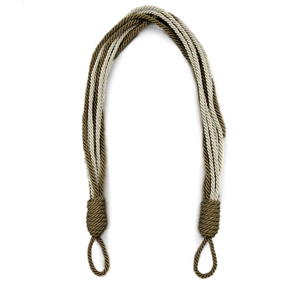 Подхваты шторные Каскад (L73см/ ширина 2см) (1 т.бежевый/молочный) К-16