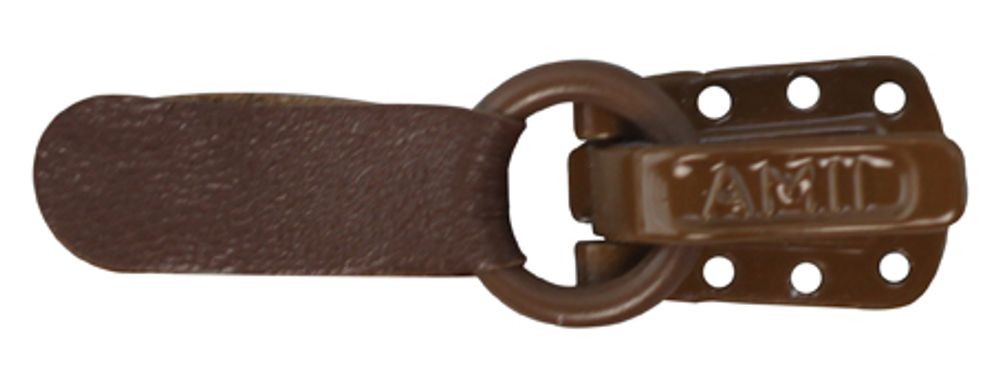 Крючок шубный Amii 23 мм, 50 шт, светлый коричневый