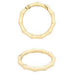 Карабин металл кольцо ⌀38 мм, декоративный, золото, MB_2231, 6 шт