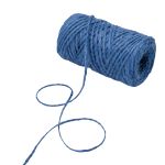 Шпагат джутовый ⌀1.4 мм / 50 метров (50 г), 2-ниточный, 1200 текс, евробобина, синий