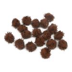 Помпоны для творчества с люрексом, 13 мм, 25 шт в упак, Astra&Craft 23 кофейный, 5 упак