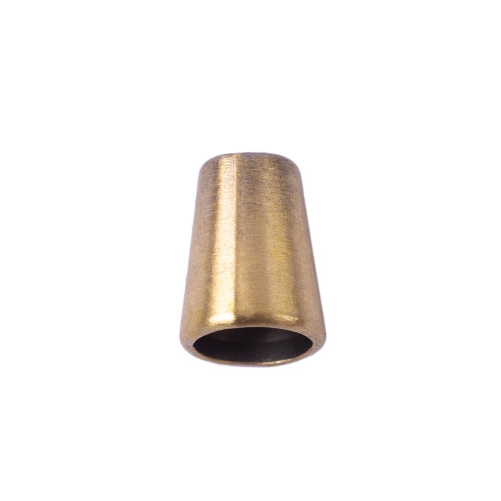 Наконечник для шнура металл 11х13 мм, 20 шт, 12 шлифованная бронза, Gamma GB 1641