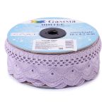 Кружево шитьё 42 мм / 10 м, ±0.2 м, Турция сиреневый, Gamma GYEM-4202