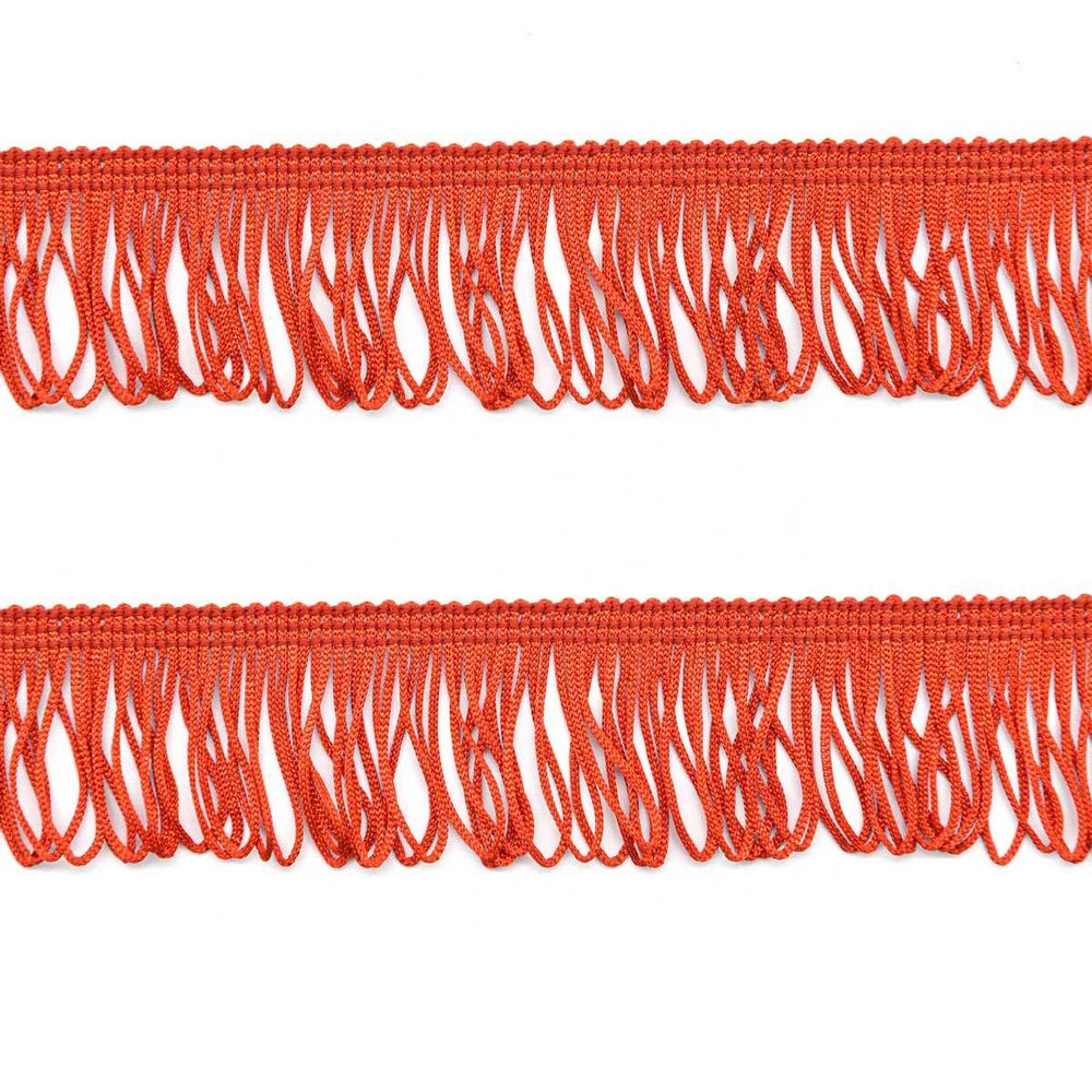 Бахрома отделочная 35.0 мм / 25 метров, цв.270 красный