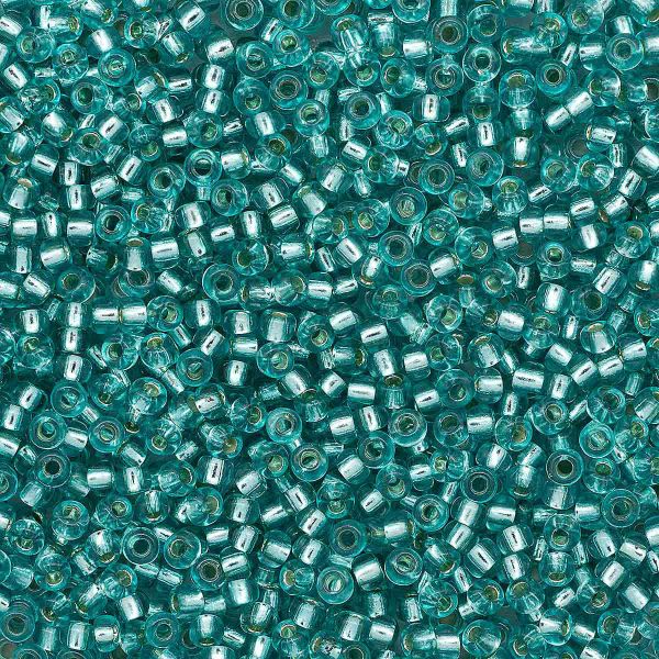 Бисер Preciosa прозрачный с серебр. центром 10/0 (2.3 мм), круг.отв., 500гр, 331-19001-10/0-08258