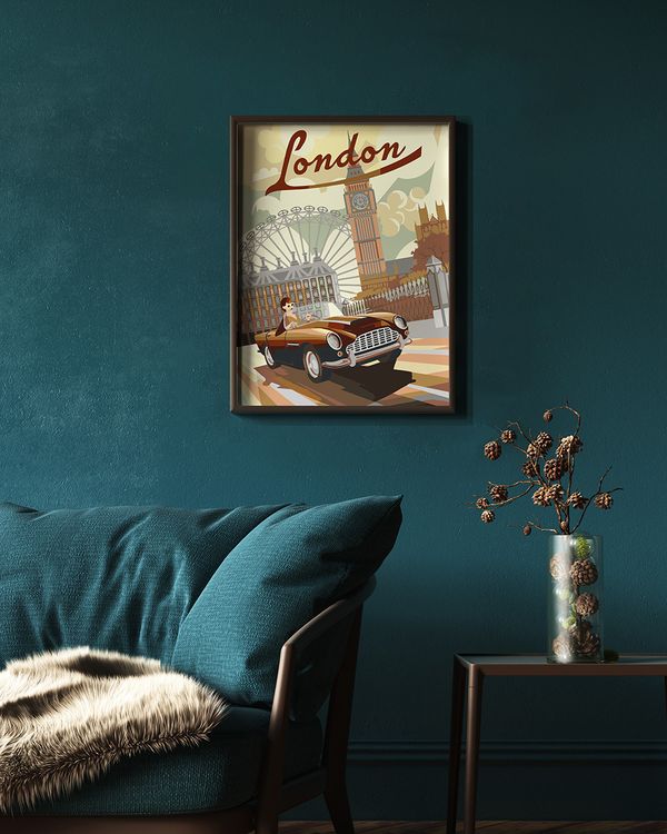 Картина по номерам Фрея PKZ/PM-065, Поездка по Лондону, (на картоне) 40х30 см