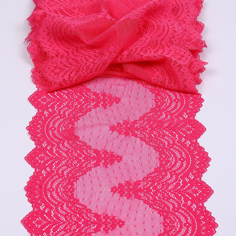 Кружево бельевое эластичное 230 мм / 3 м, 8036 цв.F144 розовый, Kruzhevo