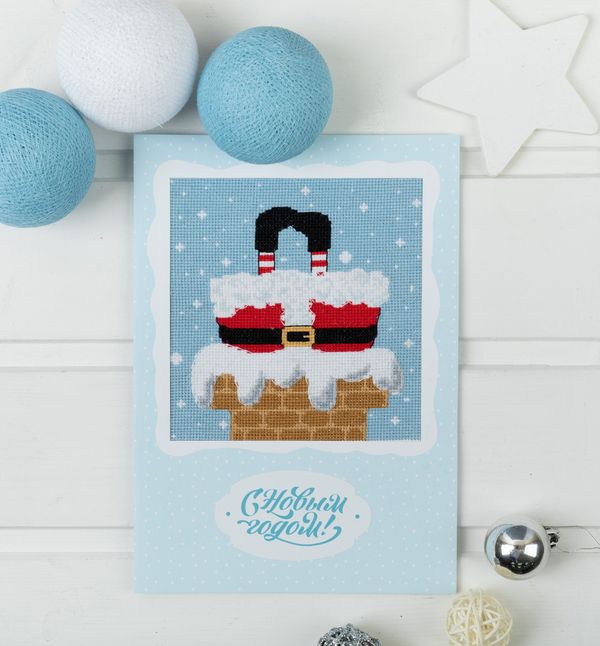 Набор для вышивания нитками Panna, открытка Время чудес, 12.5х12 см