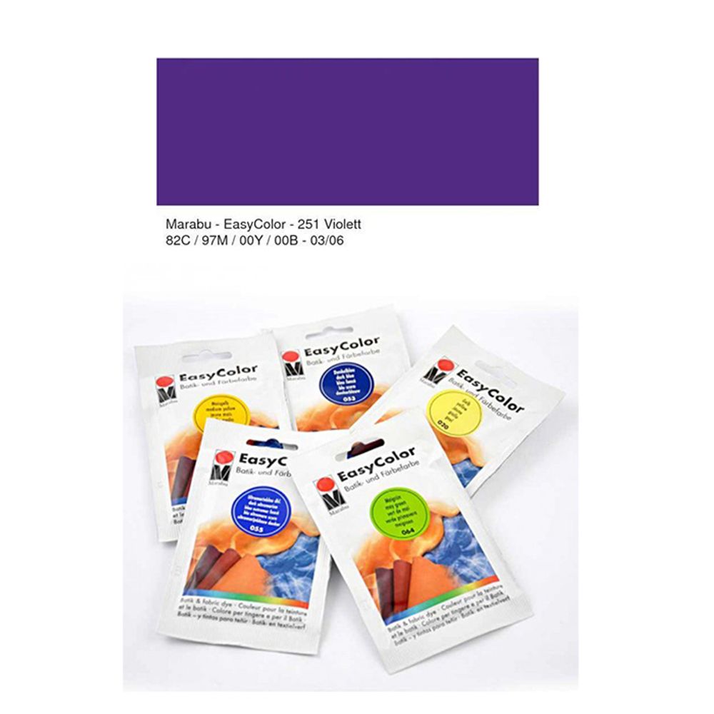 Краситель для ткани Marabu Easy Color, 173522251 цвет 251 фиолетовый, 25 г
