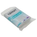 Полимерная глина Cernit Translucent запекаемая, прозрачная 56 гр, 080 серебряный с блестками