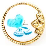 Пуговицы на ножке 40L (25мм) (Blue (синий)), 72 шт /TOS/