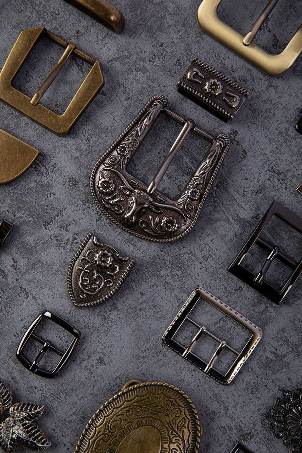 Пряжка ременная металл 50х30 мм, 1 шт, 23 шлифованный никель (с лаковым покрытием), Micron GB 1617