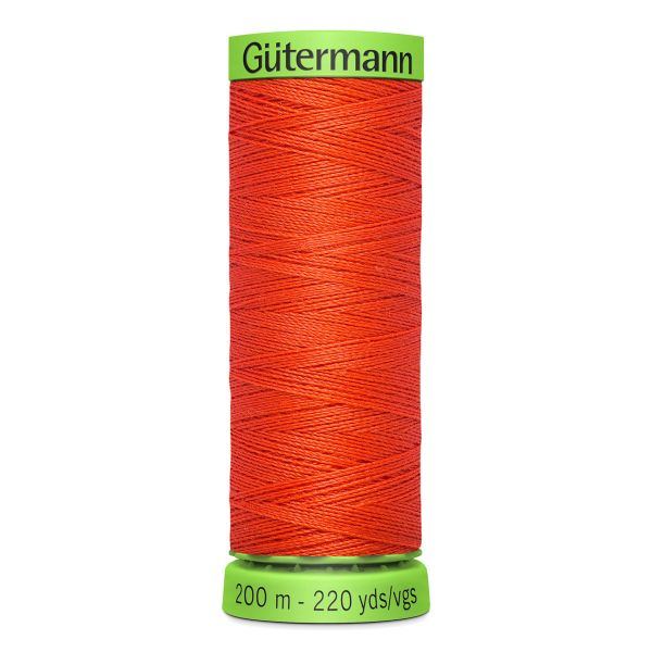 Нитки для тонких тканей Gutermann Extra Fine 150, 200м, 155 яркий апельсин, 5 катушек