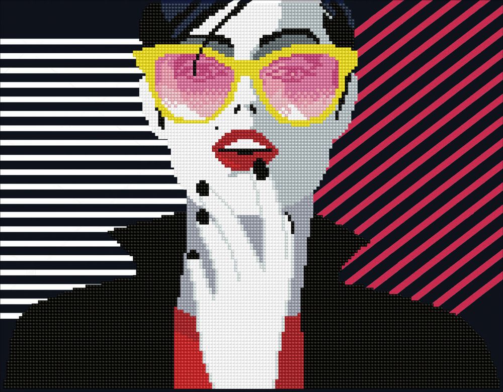 Алмазная (кристальная) мозаика Фрея, Глянец модного журнала, 45х35 см