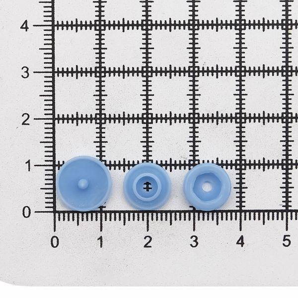 Кнопка рубашечная ⌀12,5/10мм пластик (≈1000 шт) New Star (168 голубой)