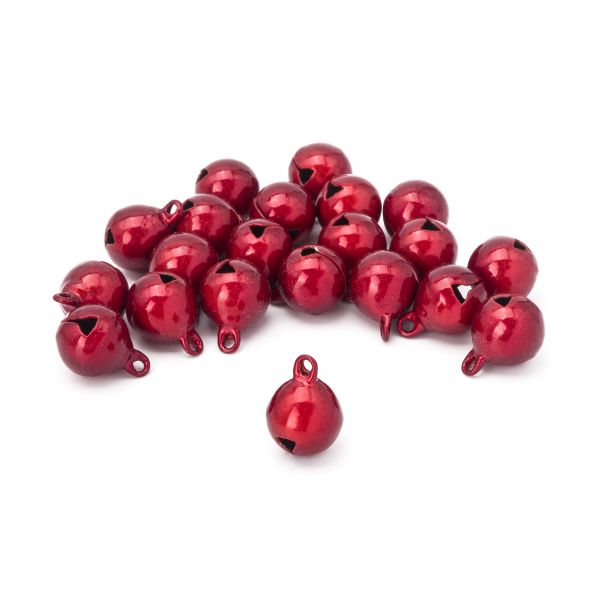 Бубенчики жемчужные 12 мм, 20 шт, Astra&Craft, QYB-010 красный
